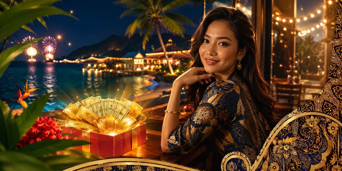 Suasana pertaruhan kasino dalam talian dengan sentuhan batik di Langkawi Malaysia